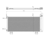 Condenseur de climatisation 350488 NRF pour LEXUS RX
