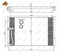 Condenseur de climatisation 35306 NRF pour MAZDA 626 V 626 V Hatchback