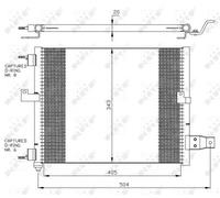 Condenseur de climatisation 35360 NRF pour HYUNDAI ATOS