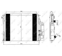 NRF Condenseur de climatisation 35547 pour Renault Clio II / Thalia I (2002-2009)