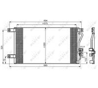 Condenseur de climatisation 35756 NRF pour MITSUBISHI L200 PAJERO SPORT I