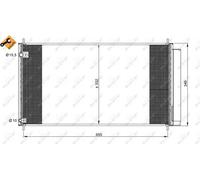 NRF Condenseur de climatisation 35838 pour Toyota Corolla (à trois volumes), Auris E15, Verso R2