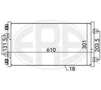 Condenseur de climatisation 667014 ERA pour FIAT PUNTO