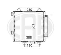 Condenseur de climatisation 667022 ERA pour CITROËN PEUGEOT TOYOTA