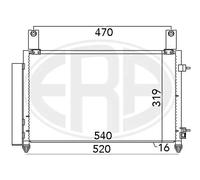 ERA Benelux Condenseur de climatisation 667032 pour Chevrolet Matiz/Spark avec sécheur