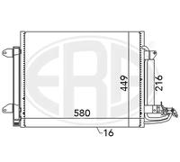 Condenseur de climatisation 667054 ERA pour VW TOURAN CADDY III Monospace