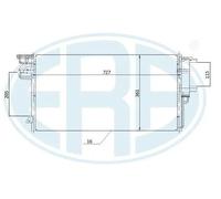 Condenseur de climatisation 667269 ERA pour FORD FOCUS III FOCUS III Turnier