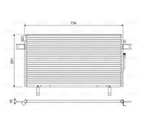 Condenseur de climatisation 814489 VALEO pour NISSAN PATHFINDER II