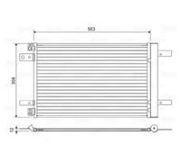 Condenseur de climatisation 822550 VALEO pour CITROËN PEUGEOT TOYOTA OPEL DS