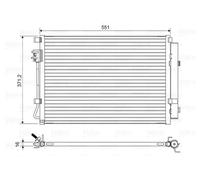 Condenseur de climatisation 822581 VALEO pour HYUNDAI KIA