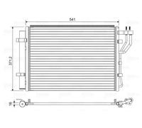 Condenseur de climatisation 822582 VALEO pour HYUNDAI KIA