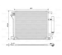 Condenseur de climatisation 822587 VALEO pour NISSAN JUKE