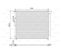 Condenseur de climatisation 822603 VALEO pour FORD RANGER
