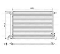 VALEO Condenseur de climatisation 822609 pour Bentley, Audi, VW