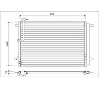 Condenseur de climatisation 822633 VALEO pour AUDI A8 D4