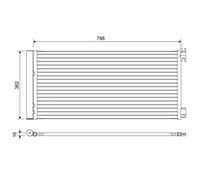 Condenseur de climatisation 822637 VALEO pour RENAULT OPEL FIAT NISSAN