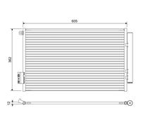VALEO Condenseur de climatisation 822641 pour FIAT 500L Tipo A trois volumes