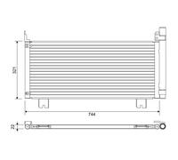 Condenseur, climatisation VALEO 822651