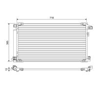 Condenseur de climatisation 822658 VALEO pour TOYOTA LEXUS