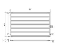 Condenseur, climatisation VALEO 822665
