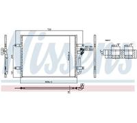 Condenseur de climatisation 941323 NISSENS pour MAN TGE Fourgon
