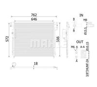 Condenseur de climatisation AC 138 000S MAHLE pour NISSAN PATHFINDER III
