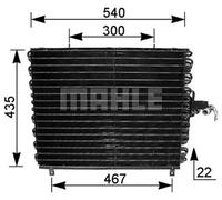MAHLE ORIGINAL AC 166 000S Condenseur, climatisation