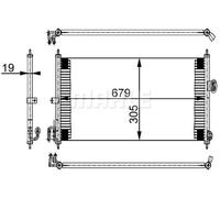 MAHLE AC 252 000S Condenseur, climatisation