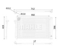 MAHLE ORIGINAL AC 344 000S Condenseur, climatisation