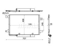 MAHLE AC 369 000S Condenseur, climatisation