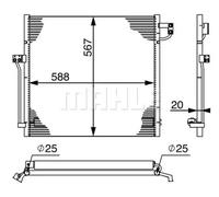 MAHLE AC 41 000S Condenseur, climatisation
