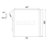 MAHLE AC 451 000S Condenseur, climatisation