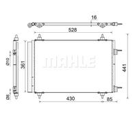 MAHLE AC 554 000S Condenseur, climatisation