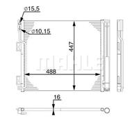 MAHLE AC 570 000S Condenseur, climatisation