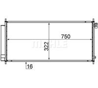 MAHLE AC 717 000S Condensateur A/C