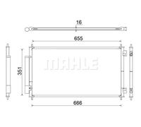 MAHLE AC 811 000S Condenseur, climatisation