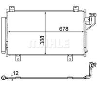 MAHLE AC 865 000S Condenseur, climatisation