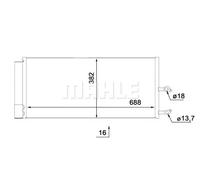 MAHLE AC 890 000S Condenseur, climatisation