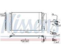 Condenseur de climatisation Aluminium 941262 NISSENS pour HYUNDAI i30 i30 Break