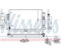 Nissens Condenseur de climatisation 941298 R 134a pour Ford Focus III
