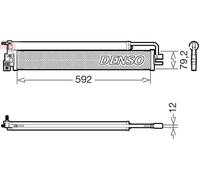 Condenseur de climatisation DCN17037 DENSO pour MERCEDES-BENZ EQE EQE SUV EQS