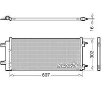 Condenseur de climatisation R 134a DCN20044 DENSO pour OPEL ASTRA K