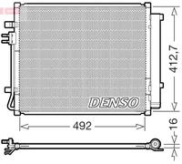 Condenseur de climatisation DCN43015 DENSO pour HYUNDAI KIA