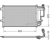 Condenseur de climatisation DCN44007 DENSO pour MAZDA 3 A trois volumes 3