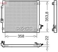 Condenseur, climatisation DENSO DCN99081
