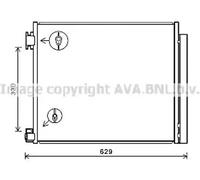 Condenseur de climatisation DN5422D AVA QUALITY COOLING pour NISSAN RENAULT