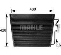MAHLE ORIGINAL AC 154 001S Condenseur, climatisation