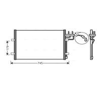 Condenseur de climatisation FDA5367 AVA QUALITY COOLING pour FORD C-MAX FOCUS II