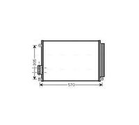 Condenseur de climatisation FT5347D AVA QUALITY COOLING pour FIAT LANCIA FORD