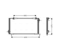 Condenseur de climatisation HD5105 AVA QUALITY COOLING pour HONDA ACCORD V